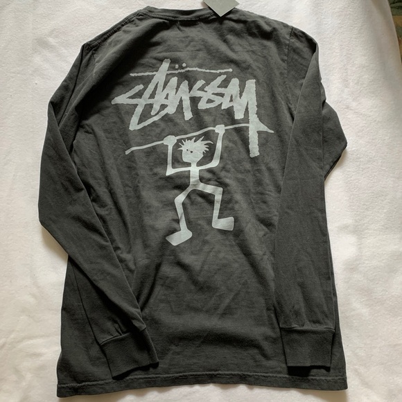 STUSSY WARRIOR MAN PIG. DYED LONG SLEEVE T-SHIRT - Picture 4 of 5